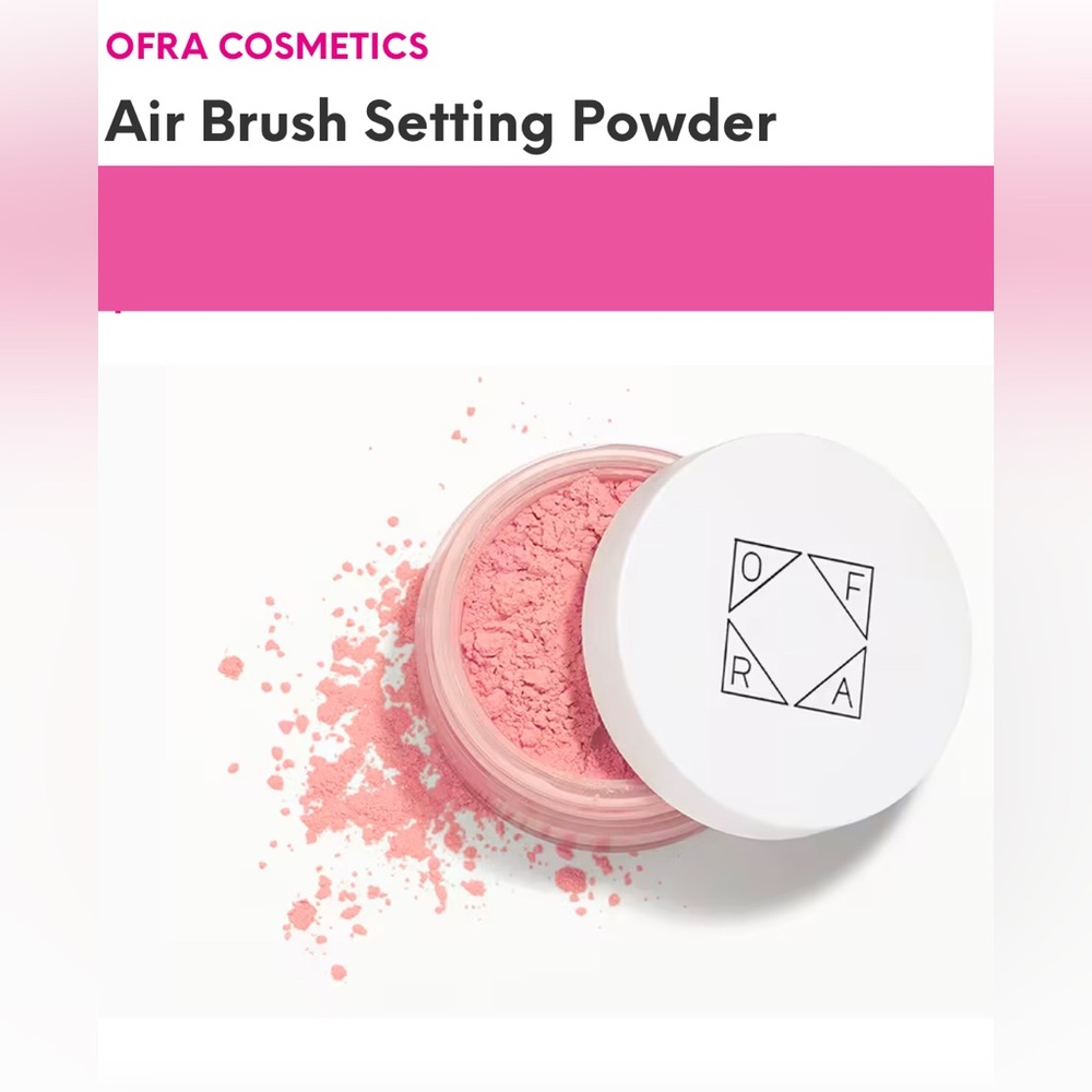 OFRA COSMETICS - Air Brush Setting Powder
6 g - Color: BRIGHTENING STRAWBERRY 🍓